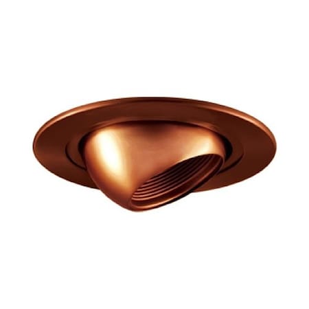Jesco Aperture Low Voltage Trim with adjustable eyeball Antique bronze finish 4 in. TM405AB